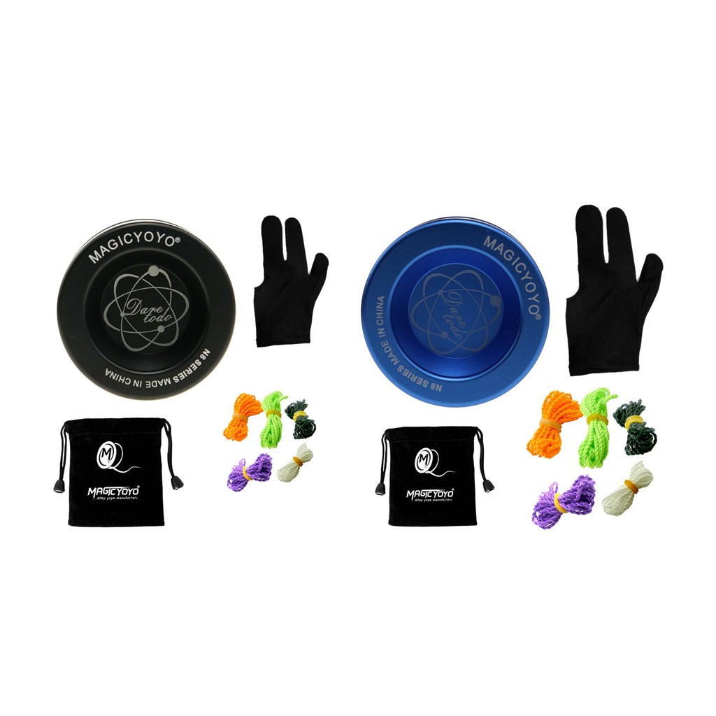 MAGICYOYO N8 Unresponsive Yoyo Alloy Aluminum Yo Yo + 5 Strings + Glove+Yoyo Bag