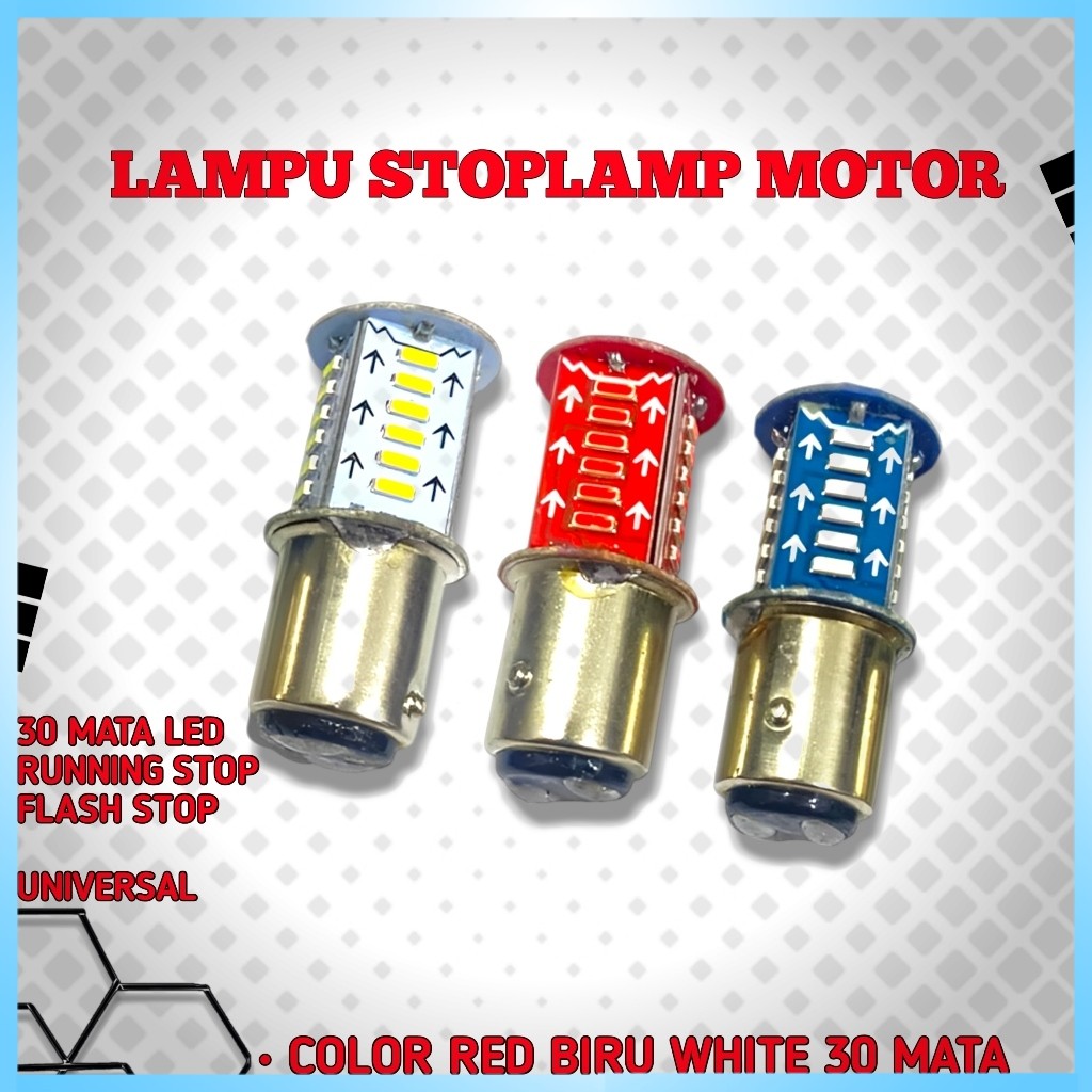 Lampu stop rem belakang 30mata led Stop rem 30mata Running 30led DC Universal motor mobil