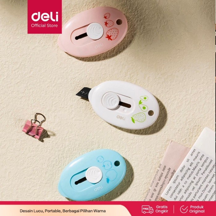 

DELI Mini Cutter Pisau Kecil Portabel Lucu pisau tajam SK5 E2050F