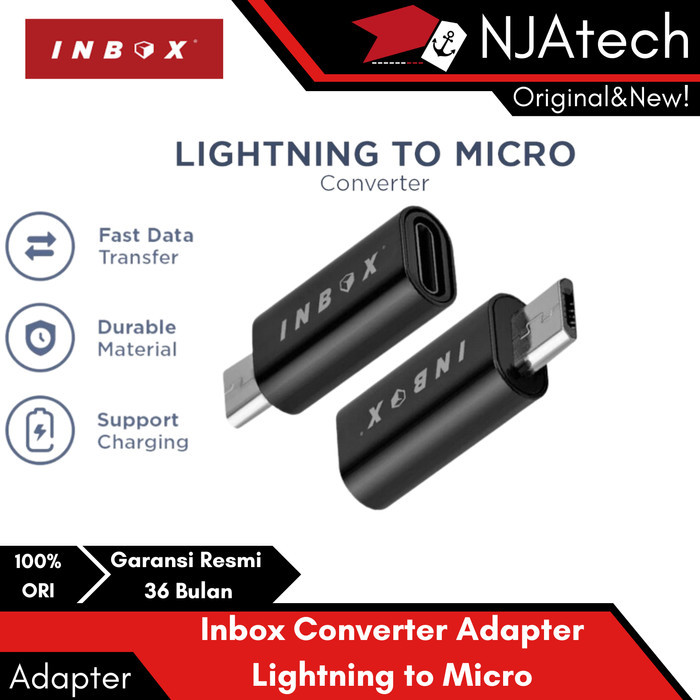 Inbox Adaptor Converter Lightning to Micro Iphone