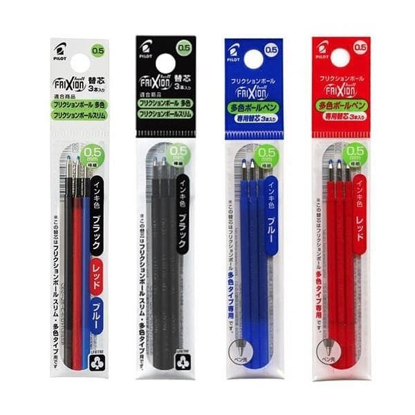 

Refill Pen Frixion 3 Warna 0.5 - Black Blue Red