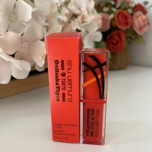 Lipstick Shu Uemura Rouge Unlimited Matte Onitsuka Tiger Original Asli Exp 2027 (Limited Edition)