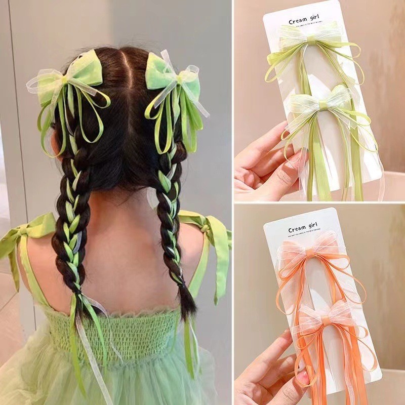 OFFICIAL JEPITAN ANAK HAIR CLIP AKSESORIS RAMBUT ANAK CEWEK 2 PC PITA KEPANG