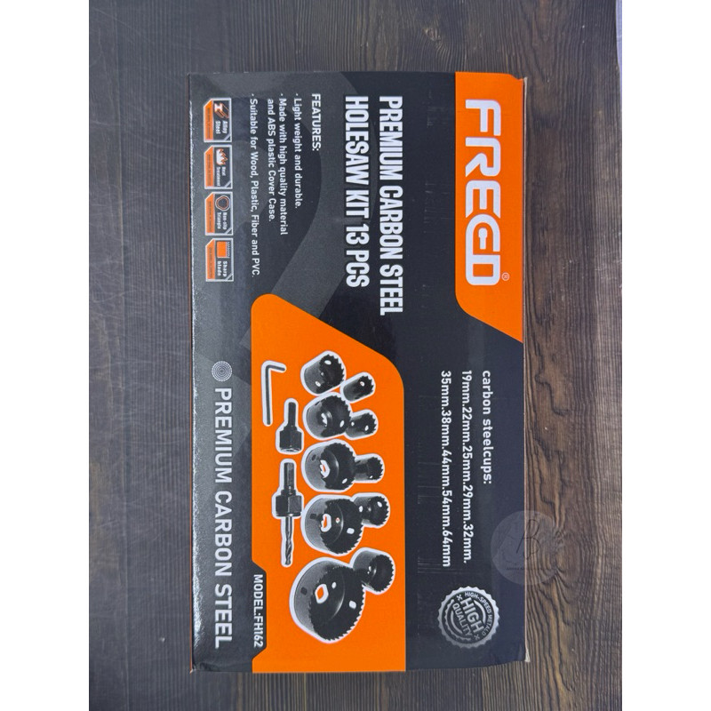 C. Hole Saw Set 13pcs / Holesaw Kit 13pcs / Mata Bor Kayu Hidroponik 13pcs / Mata Bor Hole Saw