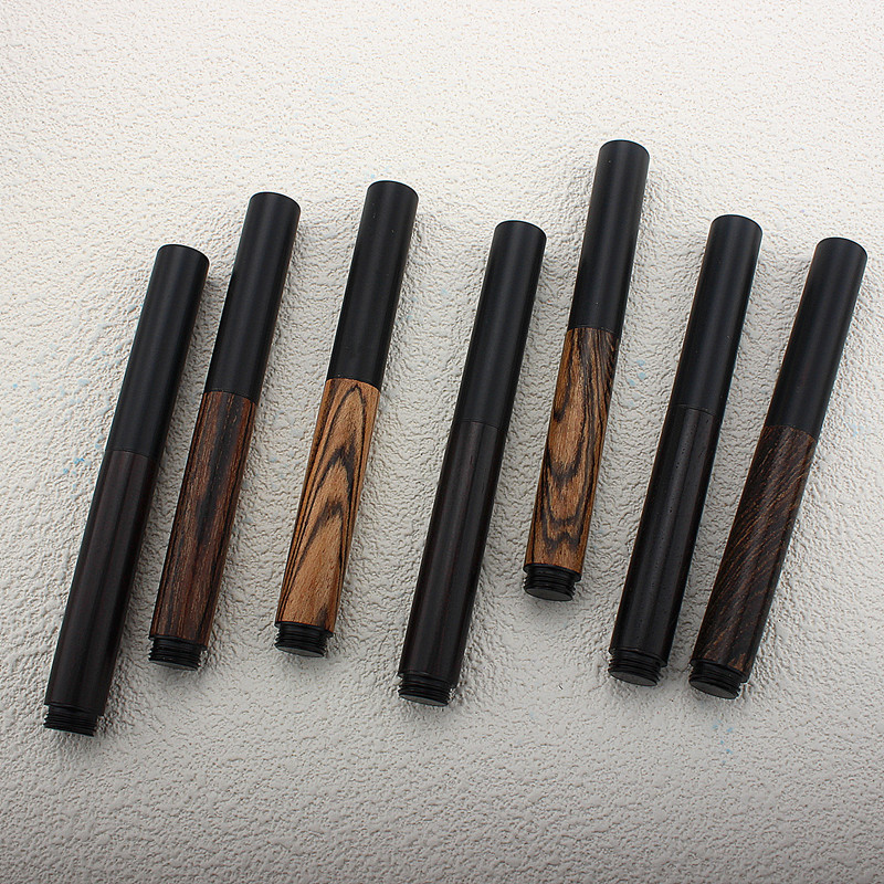

Mini Black Forest Metal Wood Pen Fountain Pen EF/F/M/Bent Nib, Short Pocket Writing Pen with Converter