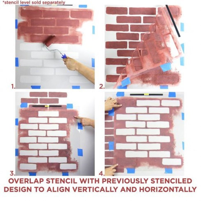 

Brick Stencils / Stencil Batu Bata Motif 1