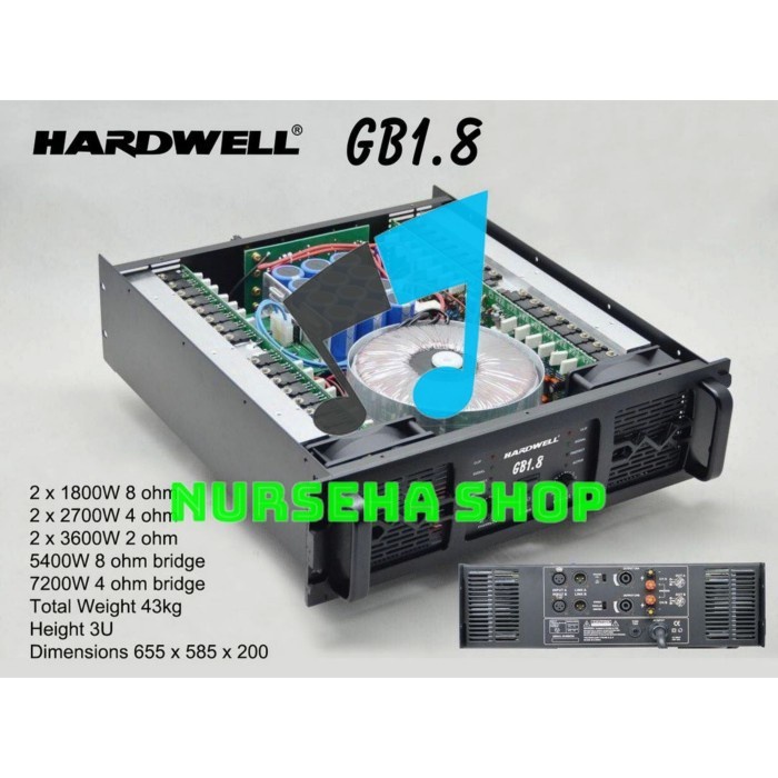 Power amplifier original hardwell gb1.8 / gb 1.8