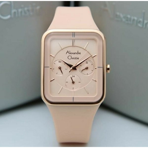 Jam Tangan Wanita Alexandre Christie AC 2744 2744BF AC2744BF PEACH