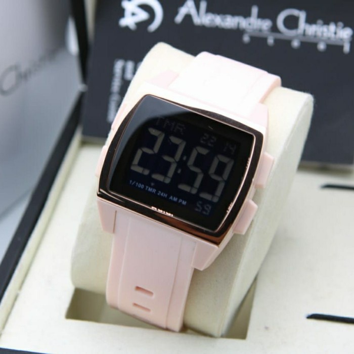 Jam Tangan Wanita Alexandre Christie AC 9343 9343LH Pink Rosegold