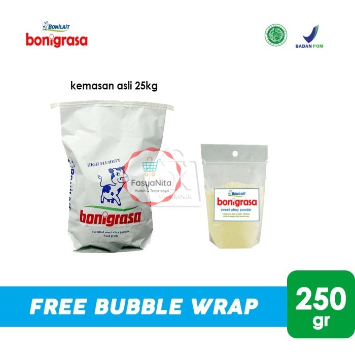 

Bonigrasa Whey Powder / Whey Protein / Pengganti Susu (250 gr) - FasyAnita Mart Denpasar