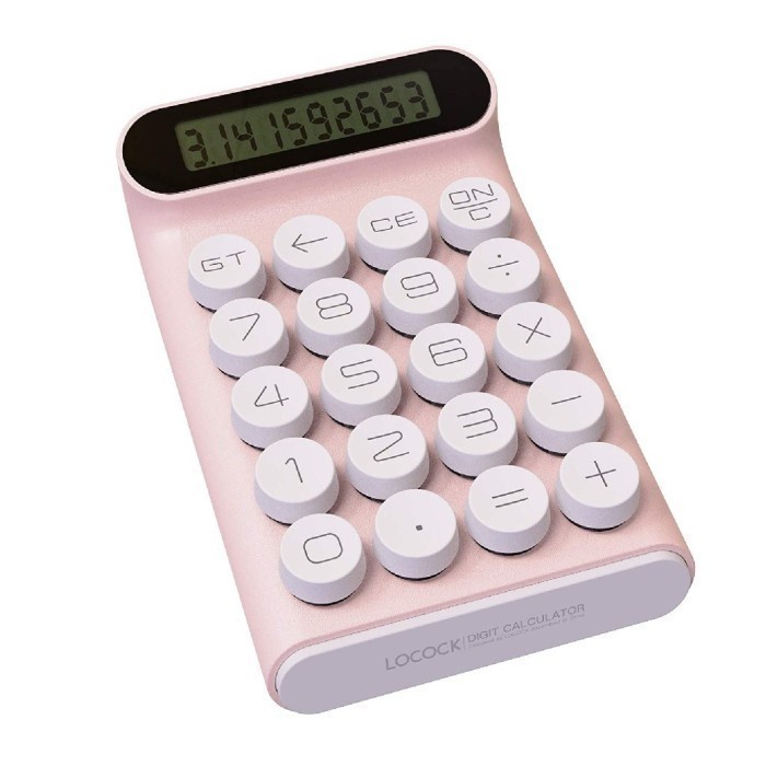 

LOCOCK JS01 Mechanical Switch Button Calculator - Kalkulator 10 Digit - Hitam