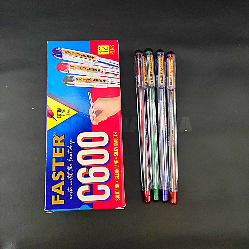 

BALLPOINT, PULPEN, BOLPEN C-600 HITAM FASTER
