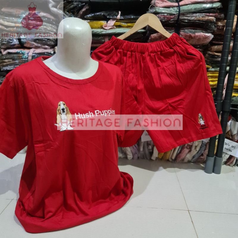 Heritage - Setelan Baju Tidur Wanita Celana Pendek Santai Karakter Kartun Jumbo XXL