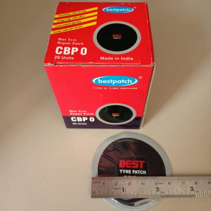Bestpatch CBP0 - Tambal Ban Luar Tip Top Bestpatch 1 Box isi 20pcs