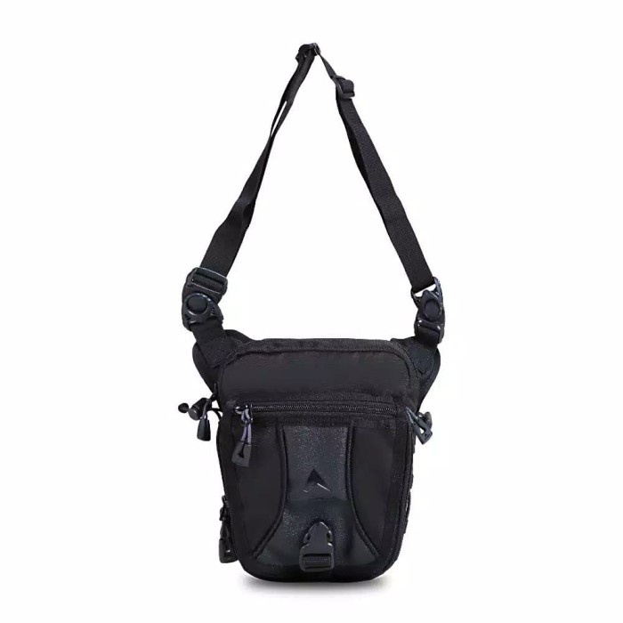TAS SELEMPANG PAHA / LEGPACK ORIGINAL EIGER 7104 FULL BLACK - Hitam