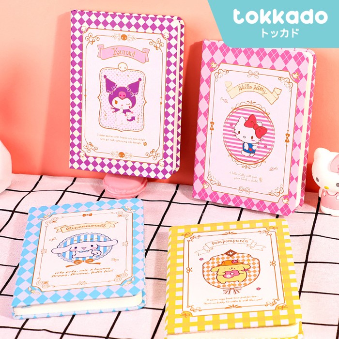 

TOKKADO Sanrio Mini Notebook A6 Buku Agenda Catatan Hardcover Lucu - Cinnamoroll