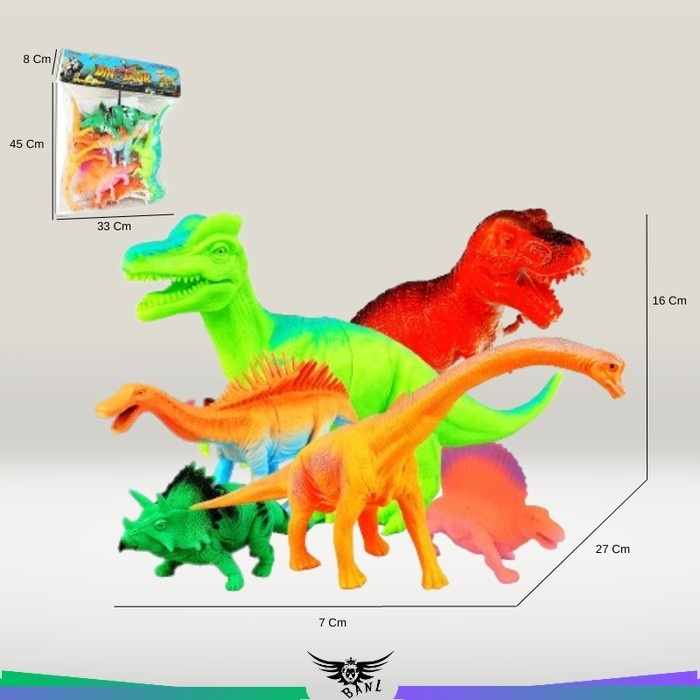 Mainan Hewan Dino Dinosaurus Karet Binatang Besar Mainan Anak