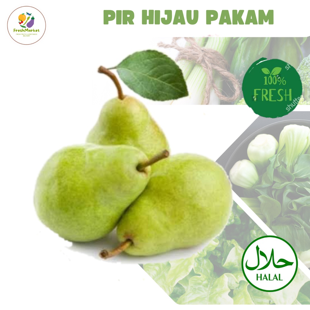 

Pir Hijau Pakam Buah Segar 1Kg Freshmarketlampung