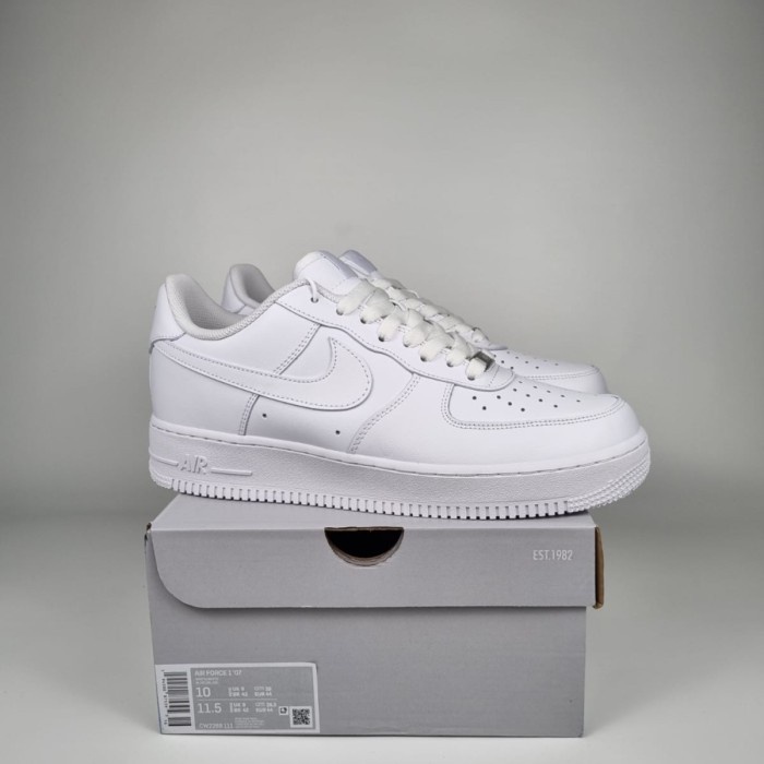 Sepatu NK  Af 1 Low Full White