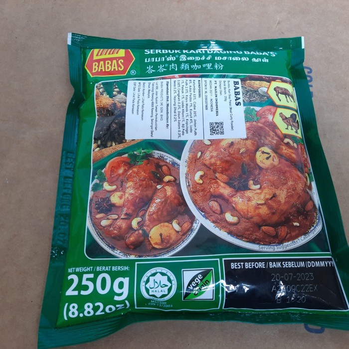 

MurMer babas curry powder/ bumbu kurry ayam/ bumbu curry chicken 250g
