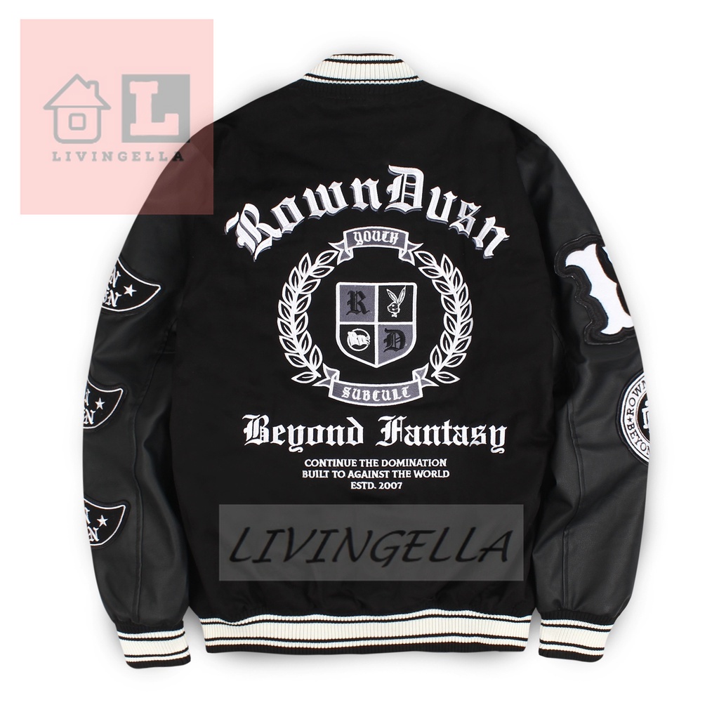 LivinGella - Rowndvsn Jacket Black - Kapital Black Varsity Rown Division