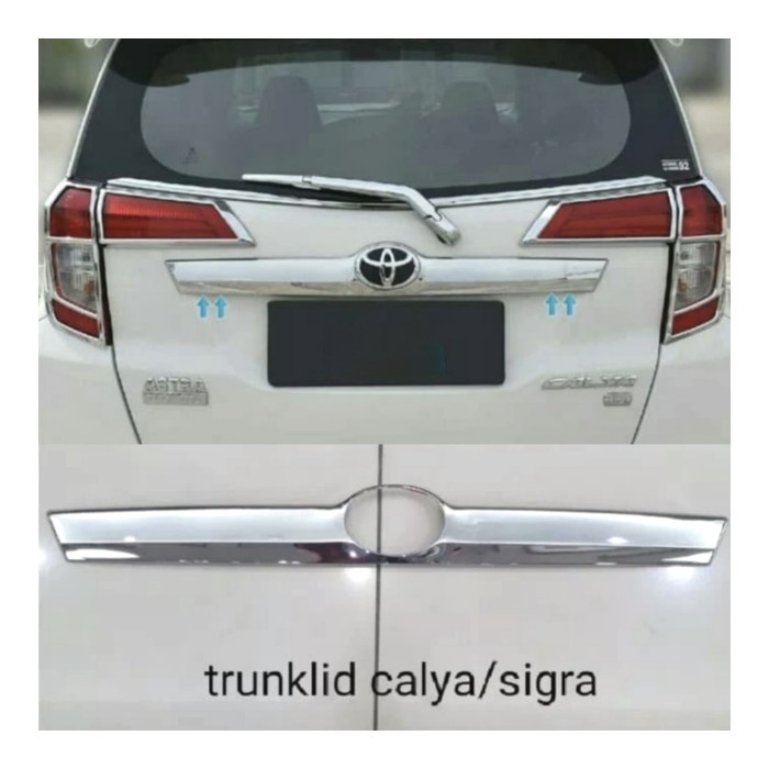 List trunklid chrome Calya/Sigra lama