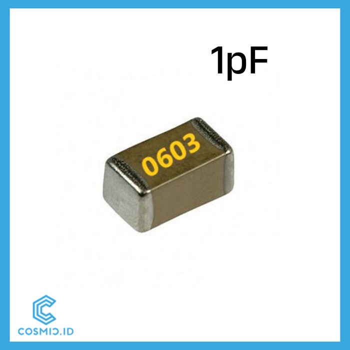 Capacitor 1pF 1 pF 0603 Kapasitor picoFarad SMD