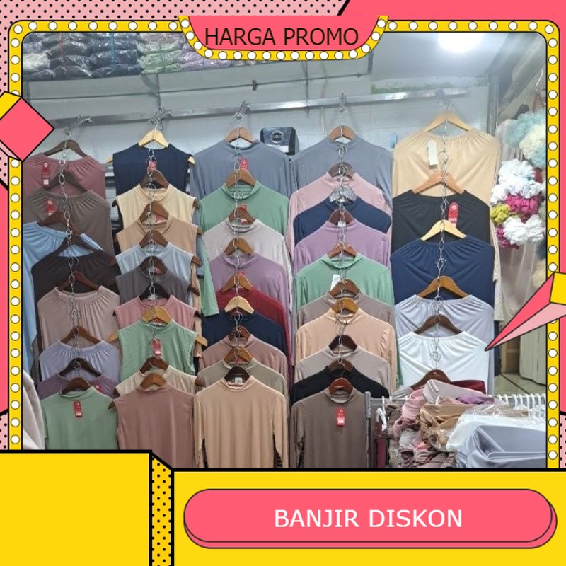 Manset Wanita Rayon adem   Baju manset Wanita Dalaman Gamis Lengan Panjang