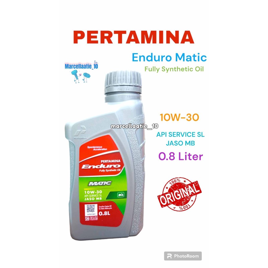 PERTAMINA ENDURO MATIC 10W-30 0.8L OLI ENDURO MATIC ORIGINAL OLI ENDURO MATIC MURAH OLI MOTOR MATIC 