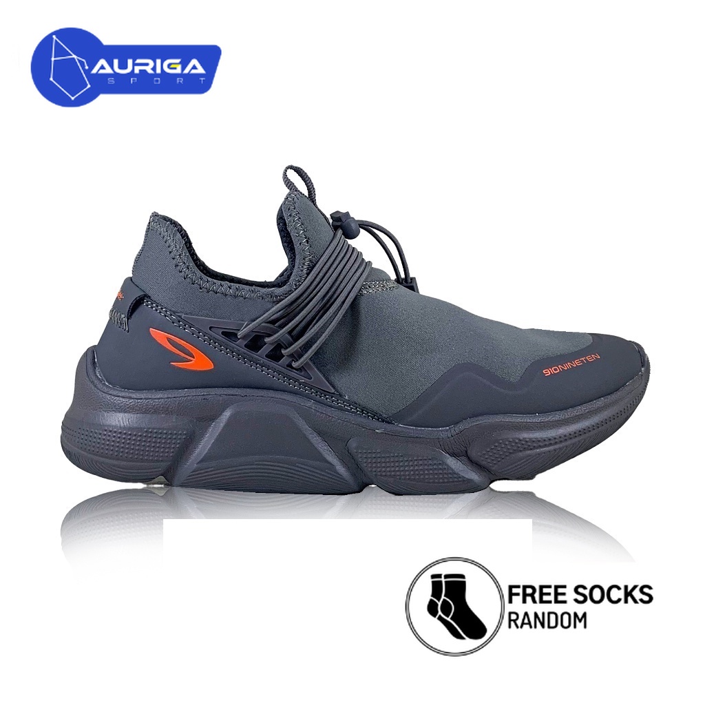 SEPATU TRAINING 910 ORIGINAL RYU 1.5  X SHOPEE - ABU/ORANGE
