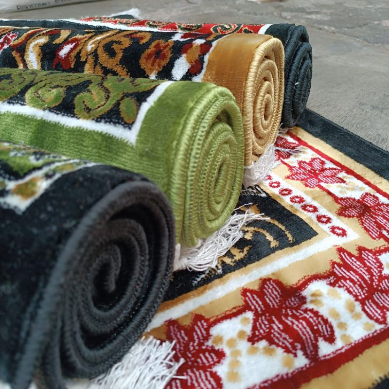 sajadah rawdah karpet, sajadah tebal premium, sajadah imam saudi arabia bahan tebal halus dan lembut