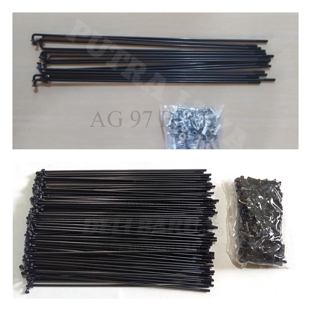 Jari-jari Ruji Spoke Sepeda 20 Hitam MINION BMX LOWRIDER