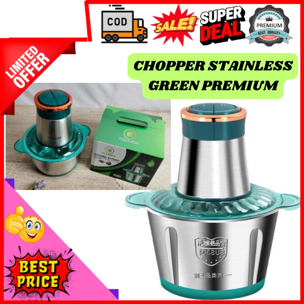 Perangkat Dapur Blender Daging Steinless Chopper Serbaguna Bukan Mitochiba / Blender Bumbu Dapur Por