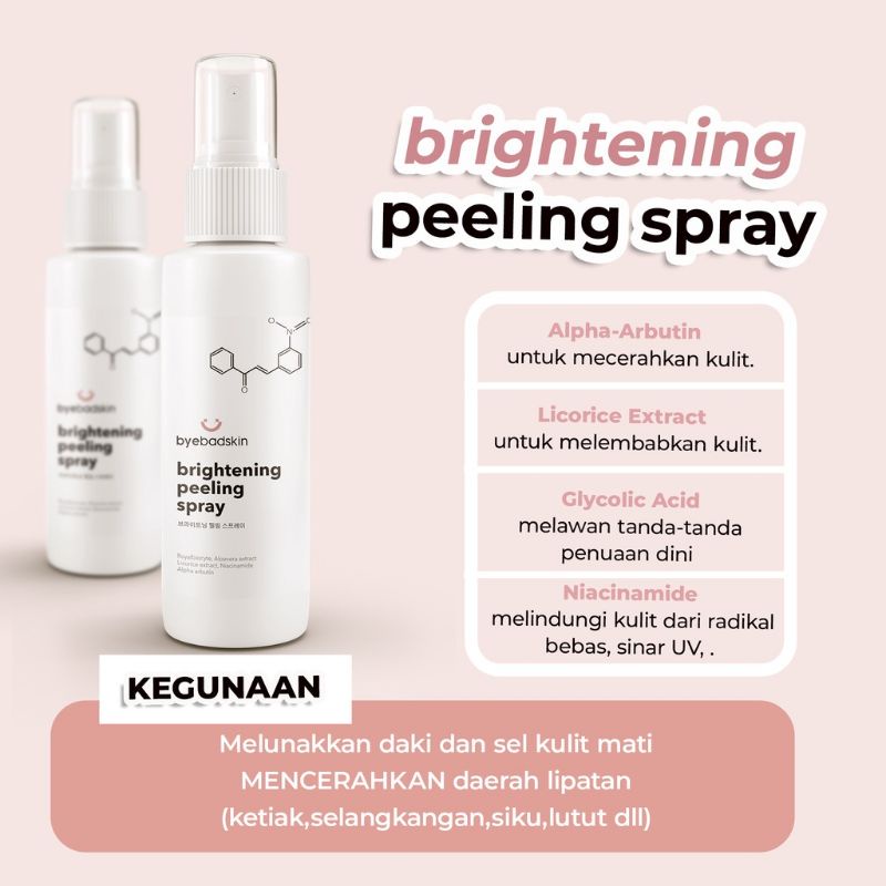 Byebadskin Peeling Spray, Peeling