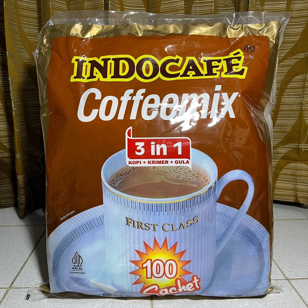 

INDOCAFE Coffemix 3 in 1 100 sachet Kopi instan kemasan