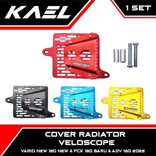 KAEL Cover Radiator Veloscope PCX 160 Baru & ADV & Vario New Plus Tutup Alumunium Airscop Airscope P
