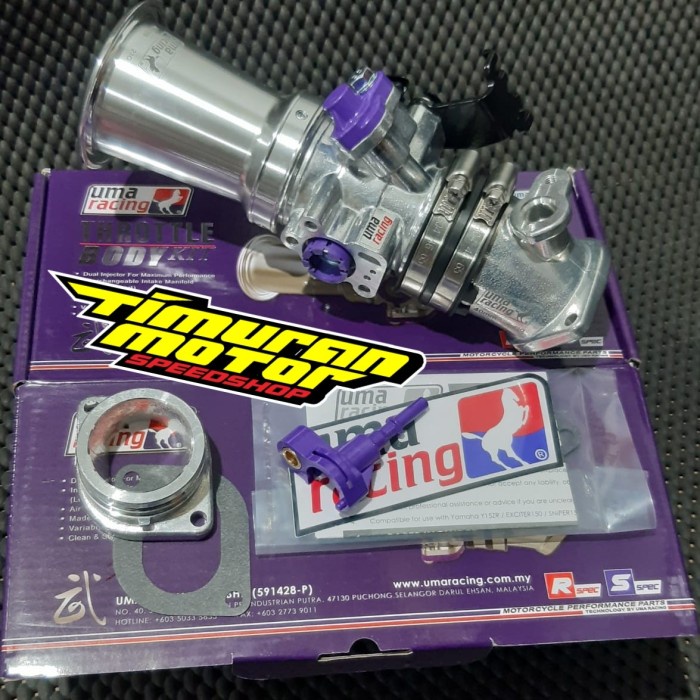 READY THROTTLE BODY UMA RACING MX KING 40 MM ORIGINAL