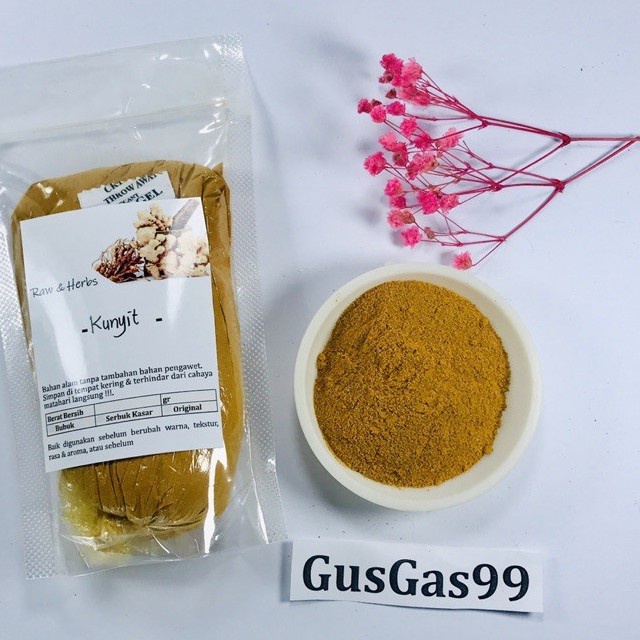 

(500g) Temulawak Bubuk Kunyit Bubuk Curcuma Powder Turmeric Powder MURNI Herbal Tradisional JSR