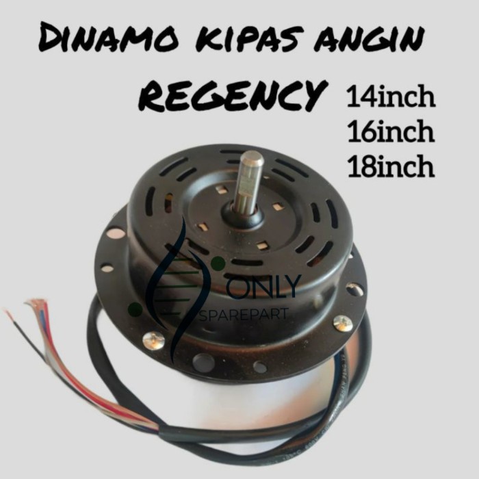 Dinamo Kipas Angin REGENCY 14 "/ 16" / 18" / Motor Kipas Regency HM27