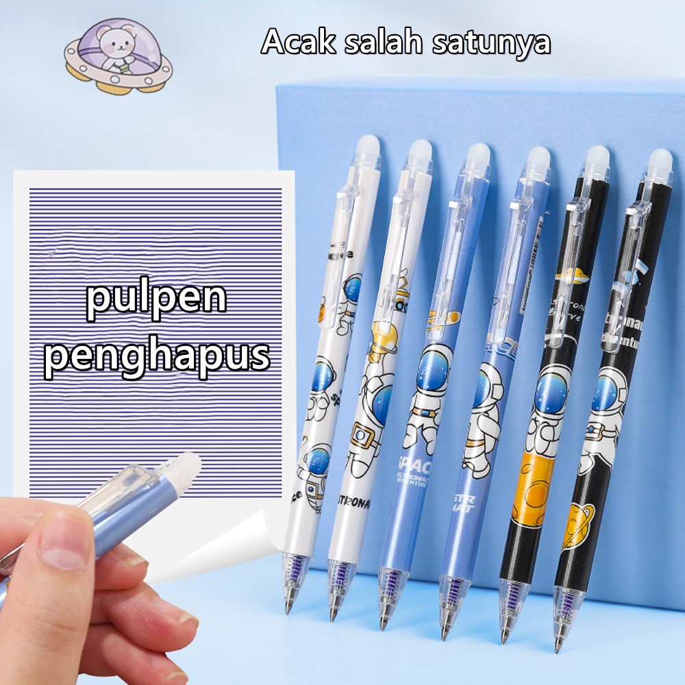 

1 Pcs Pulpen Multitema Kartun Astronot/Sanrio/Fujiya/Alpukat/Gadis Waktu yang Dapat Dihapus 0.5mm Warna Biru Bisa dihapus Perlengkapan Sekolah Kantor Perlengkapan Anak-anak