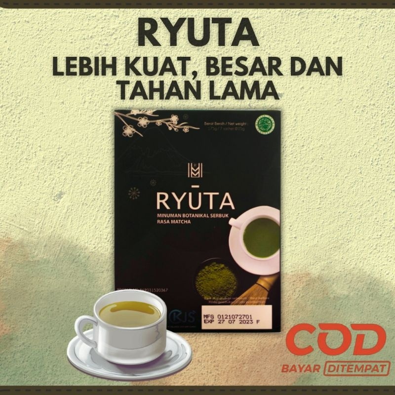 (COD) Obat Kuat Pria Tahan Lama Original BPOM RYUTA Teh Kesehatan Khusus Pria Dewasa Penambah Gairah