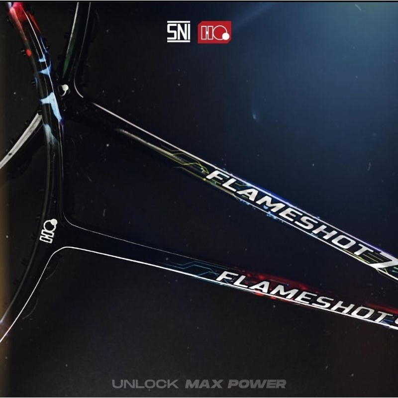 Raket Badminton HIQUA FLAMESHOT 7 9 FLAME SHOT Original