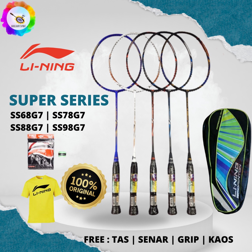 RAKET BADMINTON LINING SUPER SERIES SS68G7 SS78G7 SS88G7 SS98G7