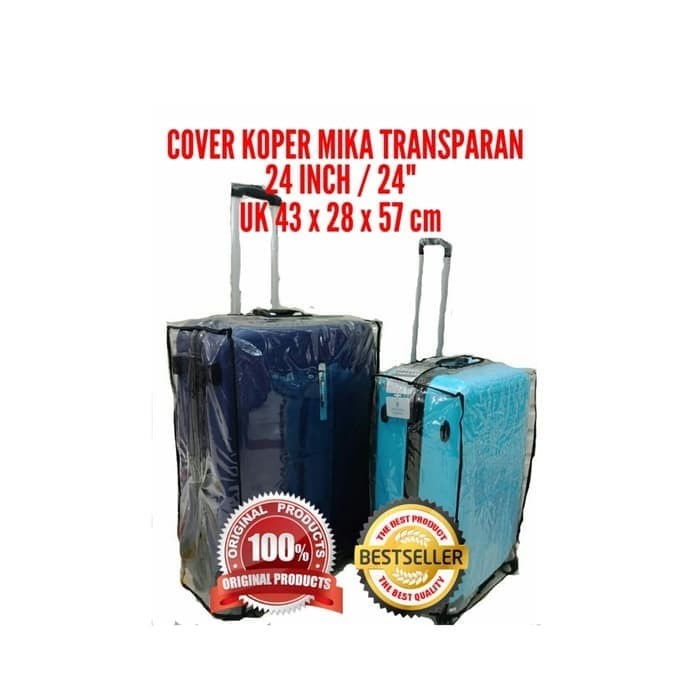 Bomey Cover Koper Sarung Pelindung Plastik Mika Transparant ukuran 24 inch