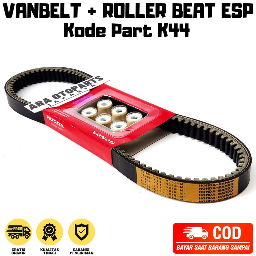 Vanbelt Assy Beat Pop - Beat ESP - Vario FI 110 Stater Halus - Beat FI Stater Halus Kode Part K44 / 