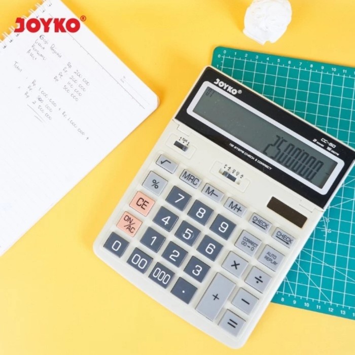 

RB JOYKO CC 50 16 DIGIT CHECK & CORRECT CALCULATOR ORIGINAL - Kalkulator Meja spt SDC-8780