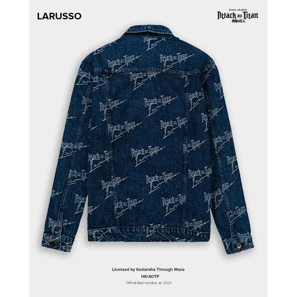 BIG PROMO Larusso Attack on Titan Jacquard Denim Jacket