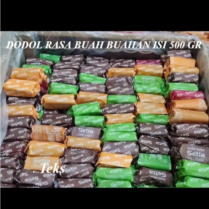 

DODOL BUAH BUAHAN ANEKA RASA BERKWALITAS 500 GR OLEH OLEH GARUT VIRAL