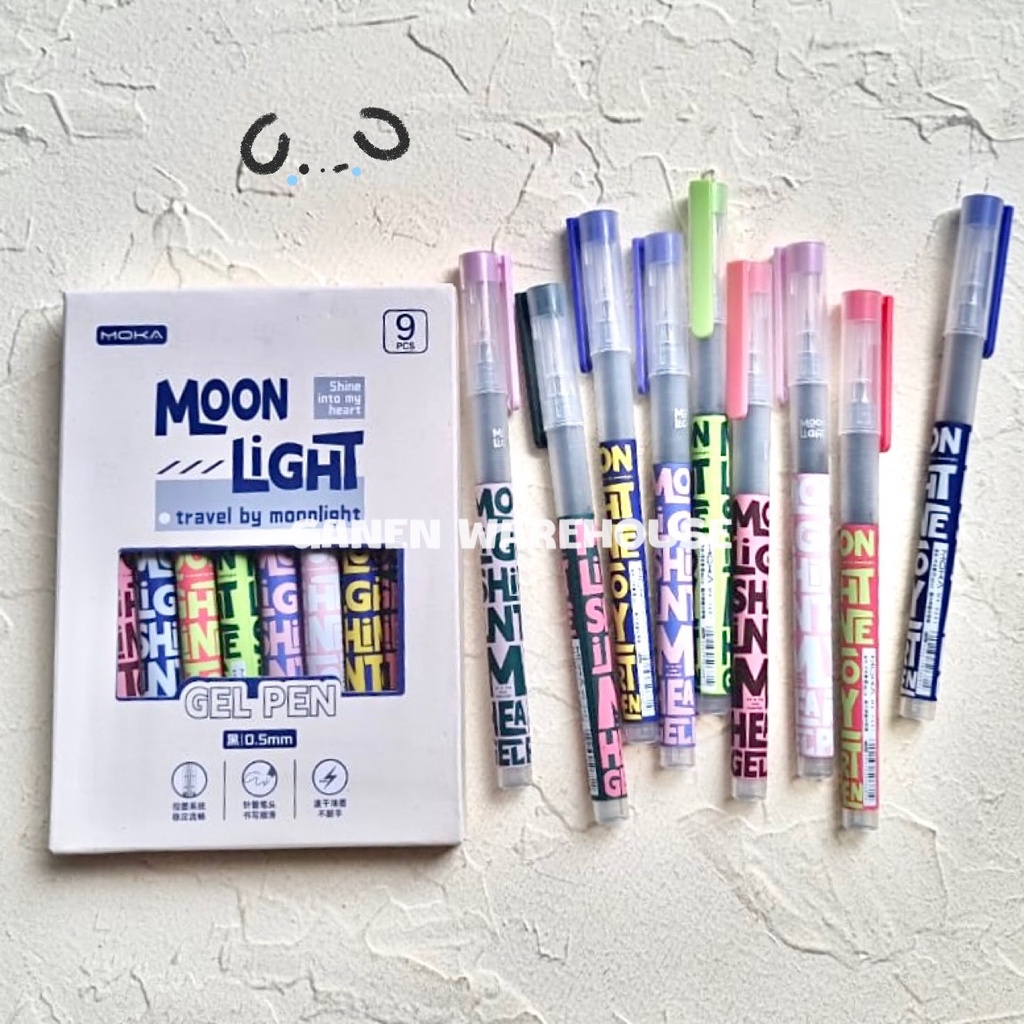 

[GW] Moonlight Pen 0.5mm Isi 9 Pena Gel