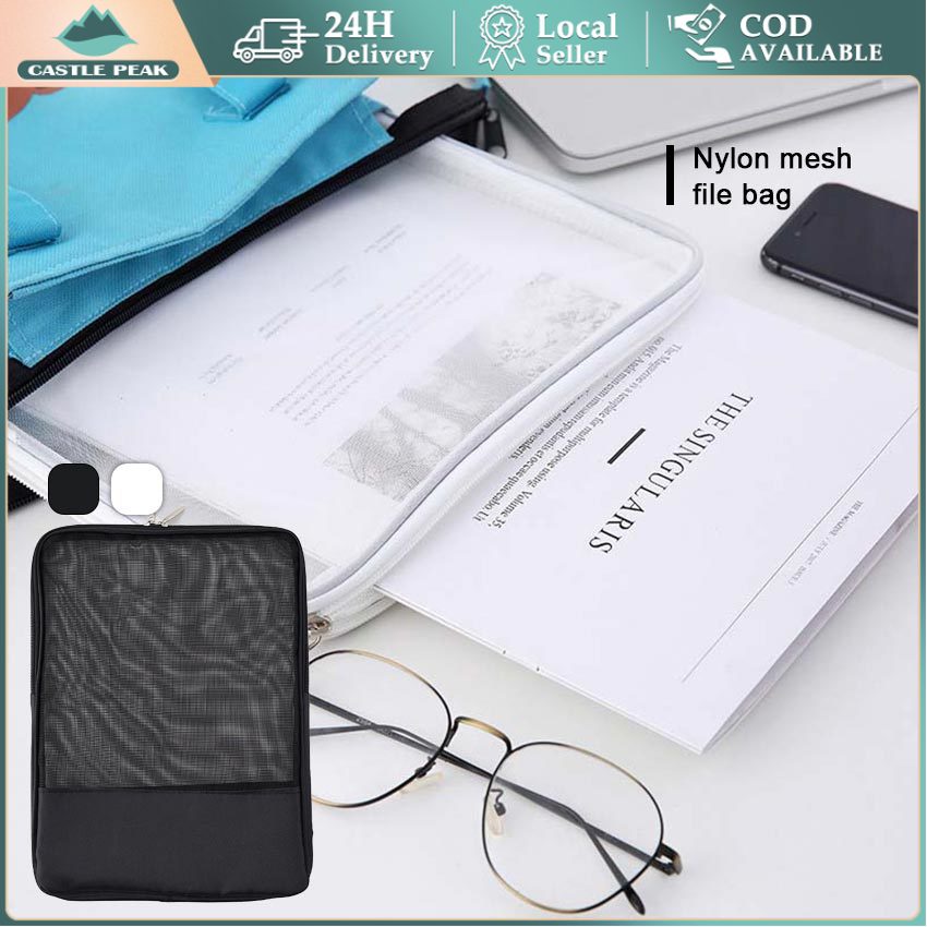 

Pouch Bag Bahan Jaring Transparan Sederhana/Tas Serbaguna Organizer/Document Bag Tas Dokumen/Kotak Buku Jaring Transparan